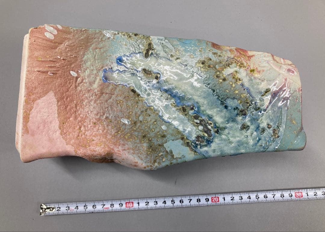 トニー・エヴァンス サイン入り 大型 楽焼 カリフォルニア セラミック