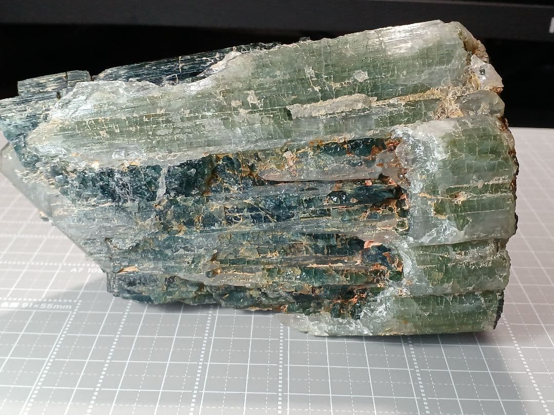 インディゴライト　トルマリン　水晶 原石　鉱物標本