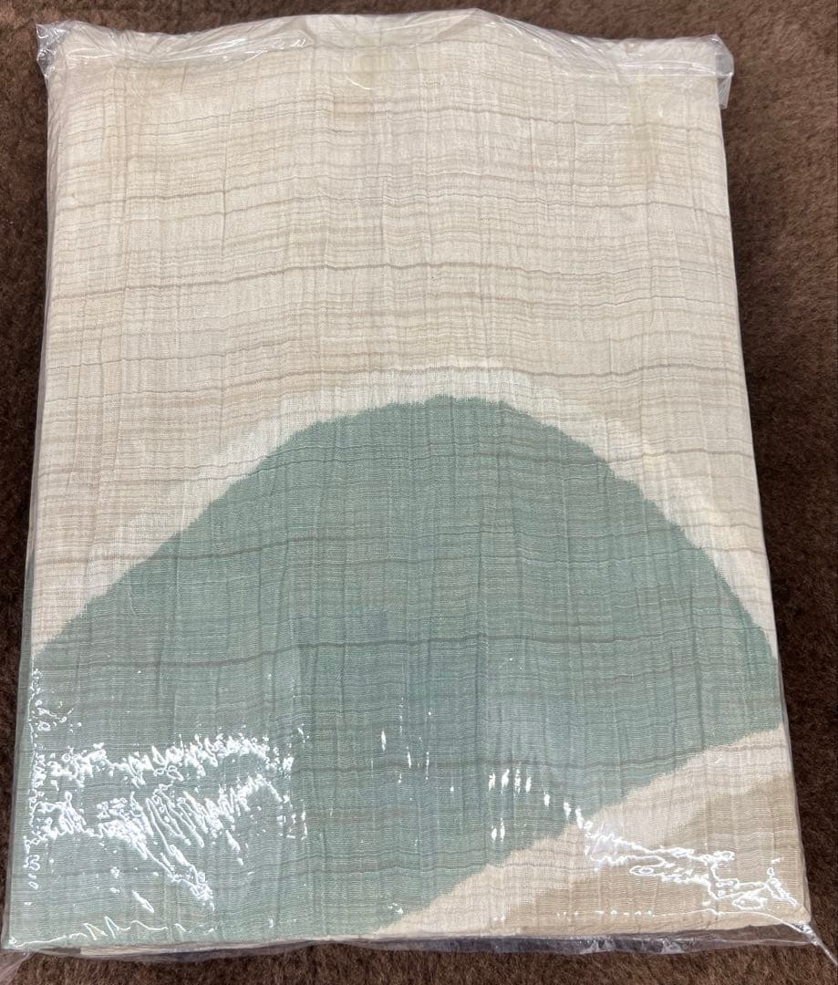 西川　近江ちぢみ　麻混　座布団カバー　5枚セット　日本製　55×59