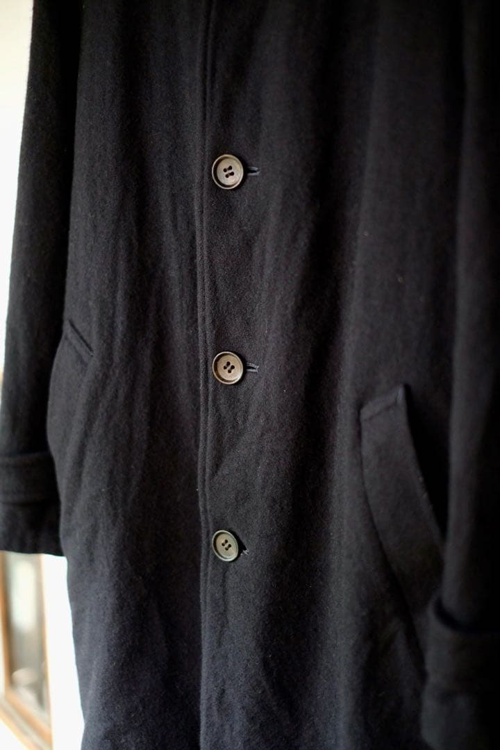 コムデギャルソンオム ウール縮絨コート ネイビーM