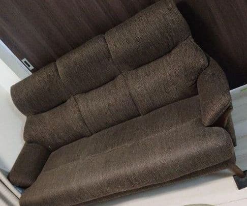 直接受け渡し可能 ニトリハイバックコウテイソファーオットマン付き