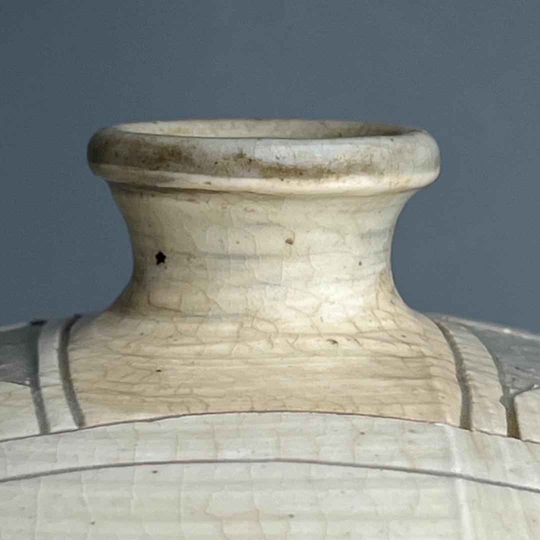 高麗三島刷毛目象嵌魚紋扁壺 李朝高麗コレクター放出品陶磁古玩朝鮮美術A1-48