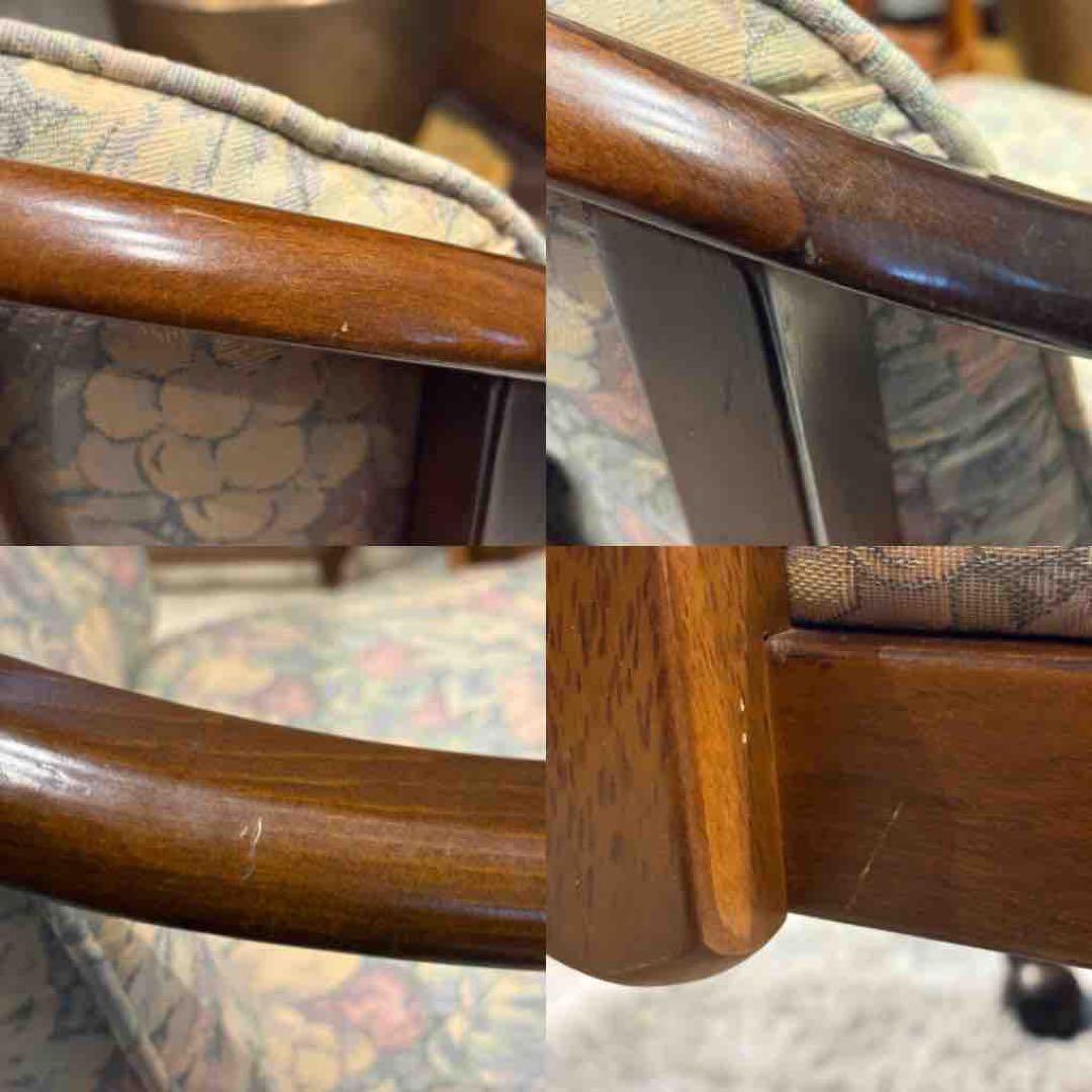 ②karimoku カリモク　アームチェア　ダイニングチェア　キャスター付　nZ