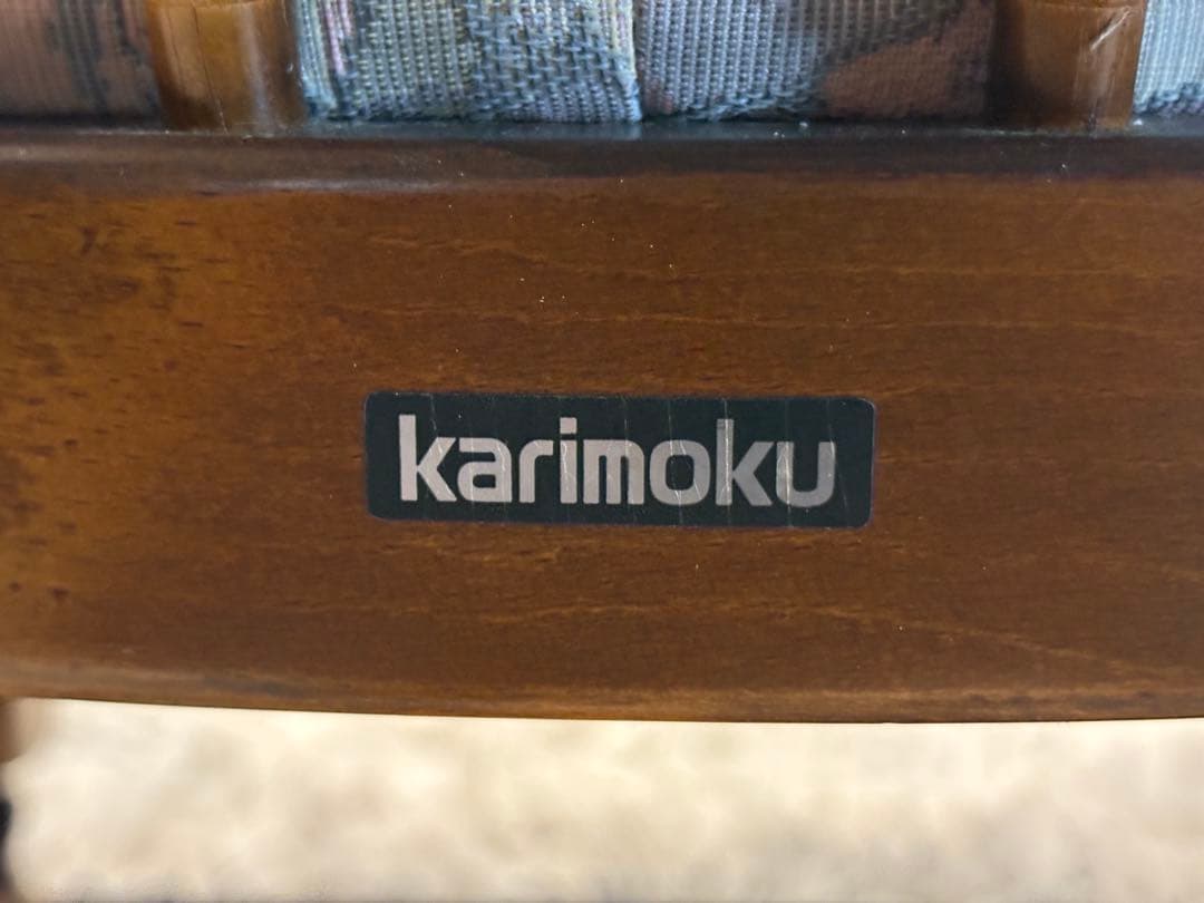 ②karimoku カリモク　アームチェア　ダイニングチェア　キャスター付　nZ