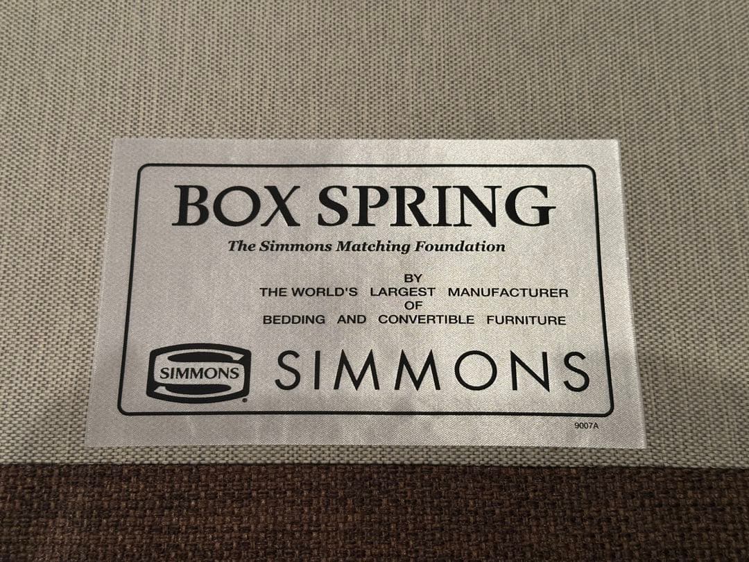 Simmons シモンズ ダブルベッドフレーム ボックススプリング ヘッドボード