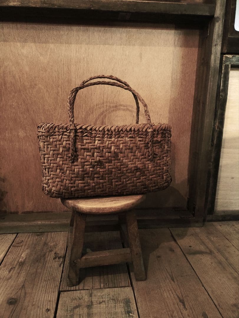 kanae 信州安曇野の山葡萄かごバック。里山手仕事