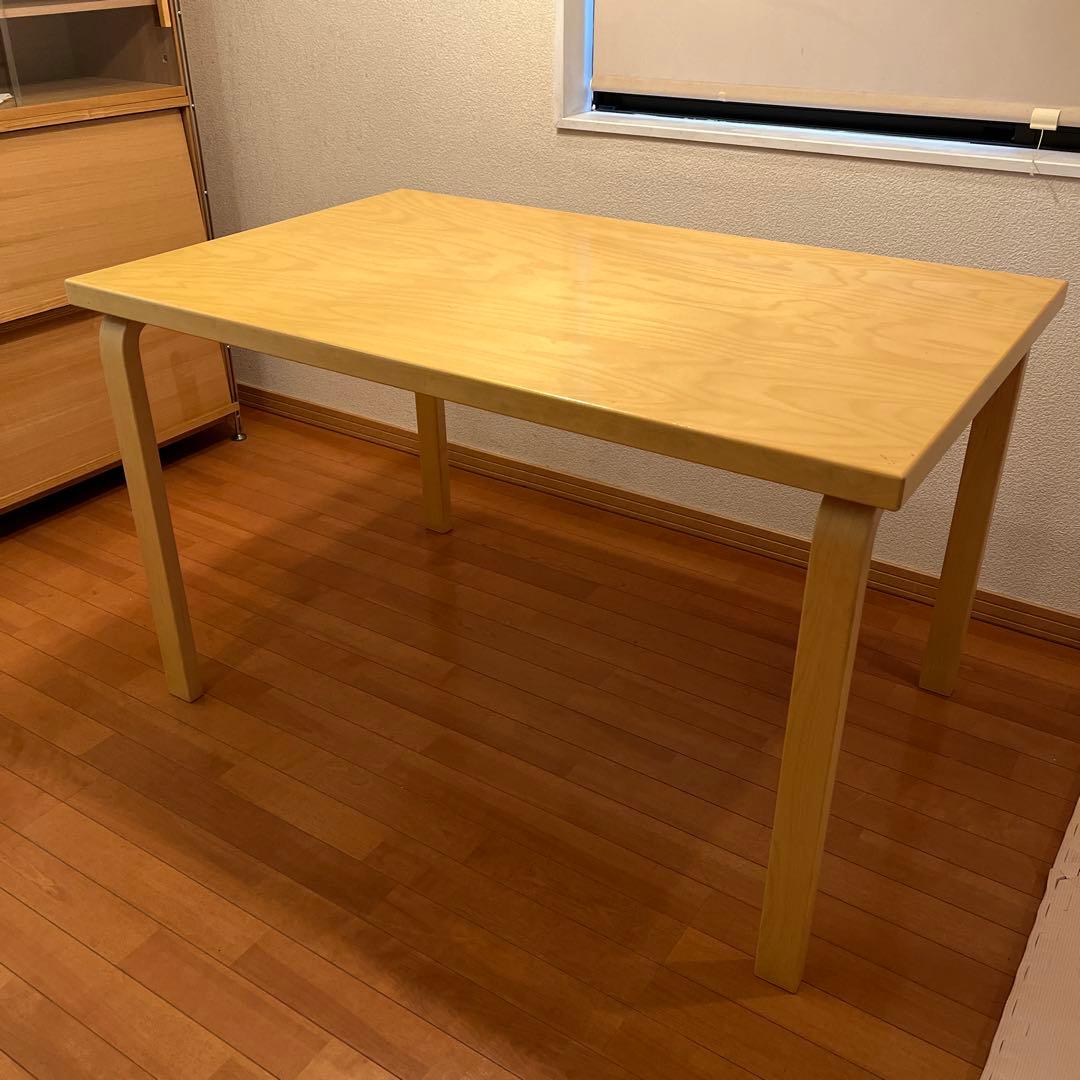 アルテック　アアルト　テーブル　81B 75×120 バーチ　北欧家具