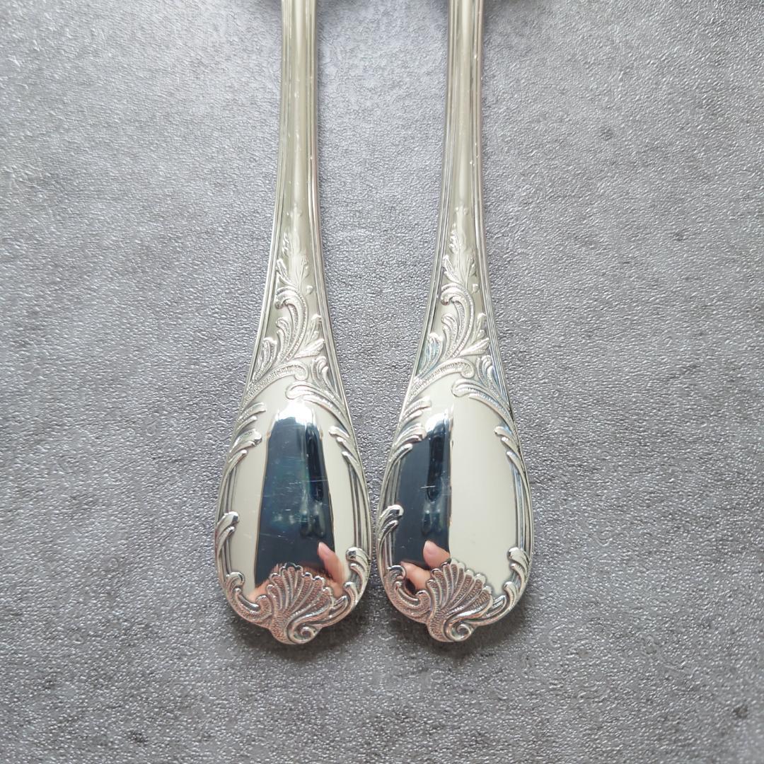 希少 美品 クリストフル マルリー サラダフォーク 2点