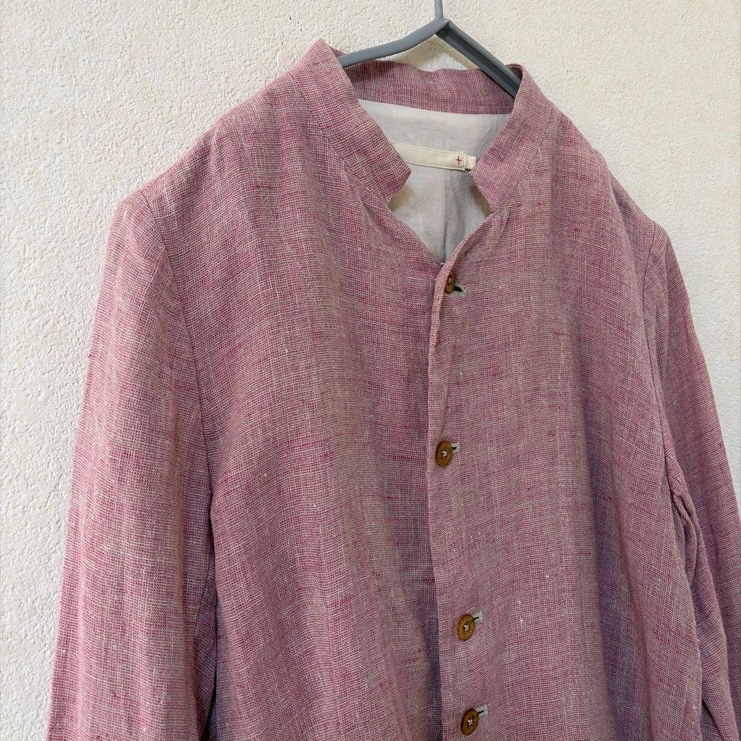 美品 pallas palaceパラスパレス 十日 刷毛目生地　リネンジャケット