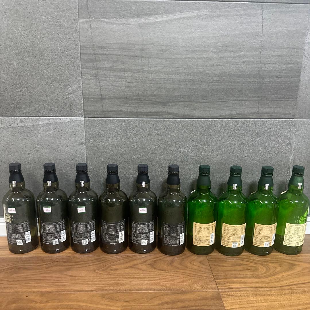 空き瓶10本セット★白州18年3本・山崎18年6本★白州12年1本★