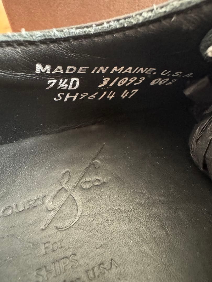 【未使用品】RANCOURT&Co. ランコート　ビジネスシューズ　US7.5