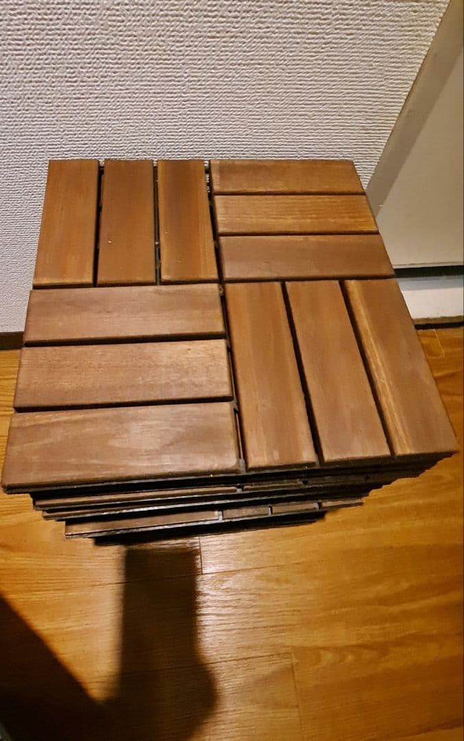 【IKEA】ウッドパネル合計48枚(新品10枚と中古38枚)【送料出品者負担】