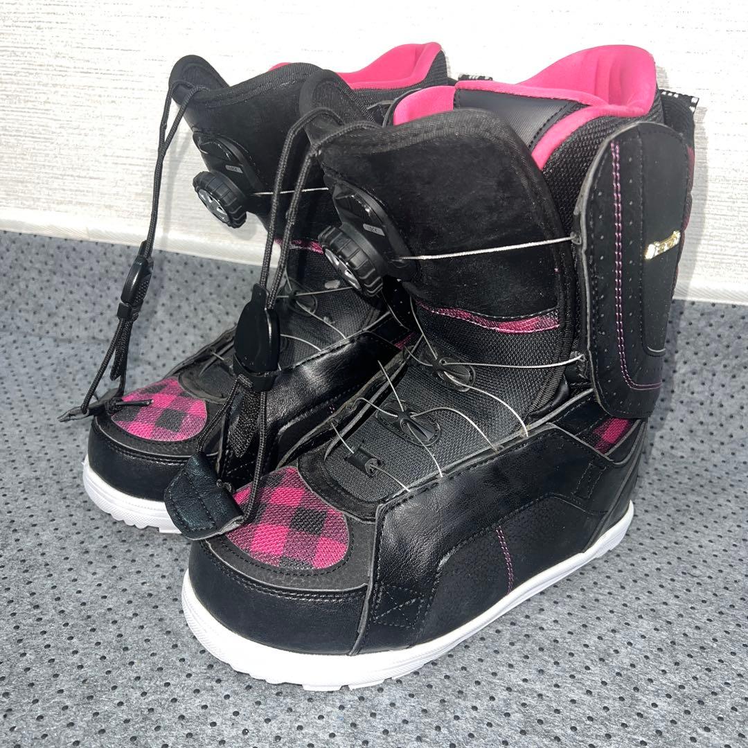 5回使用 24.5cm KISSMARK TGF ダイヤル スノーボードブーツ