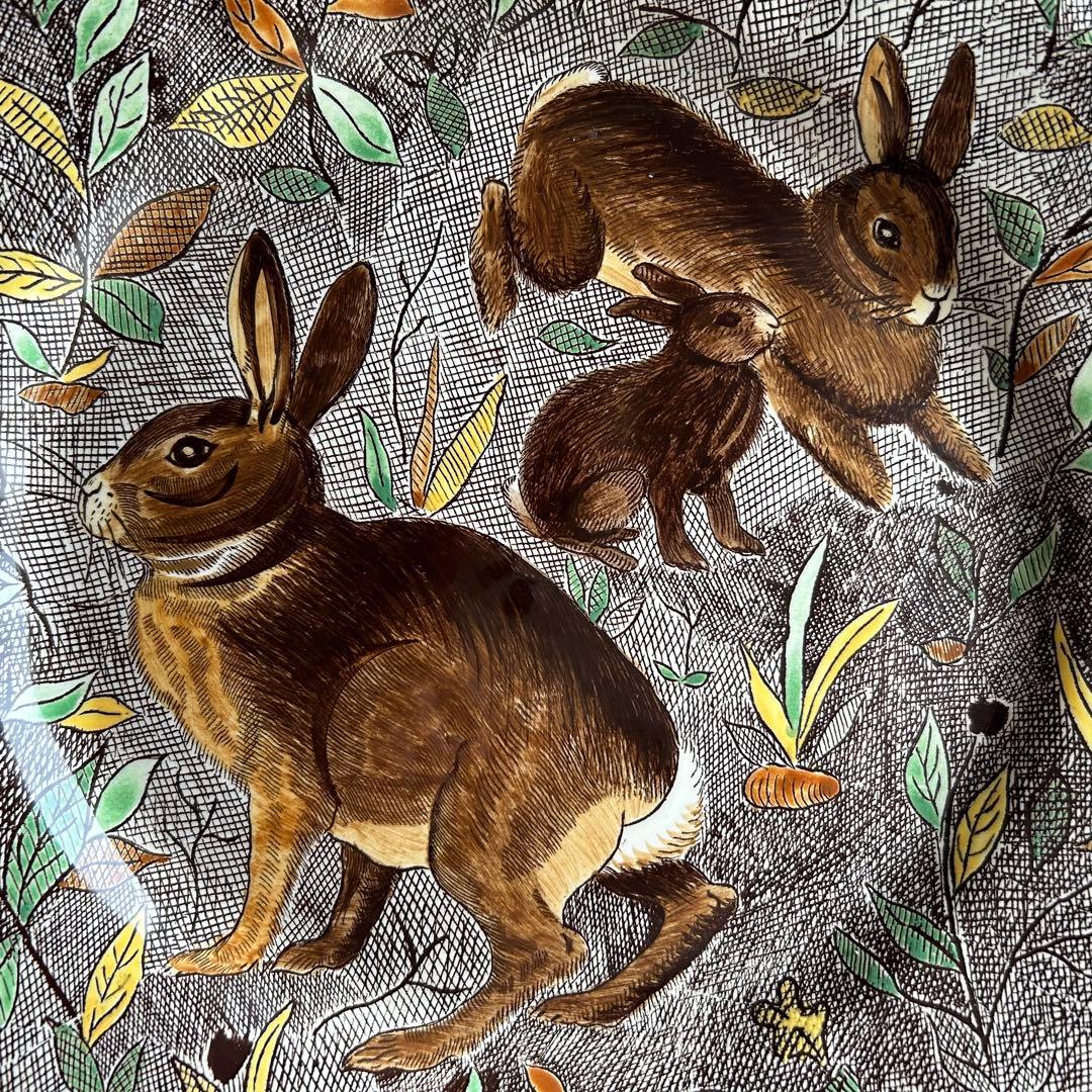 ジアン ランブイエ ラパン うさぎ ディナープレート26cm ／ハンドペイント