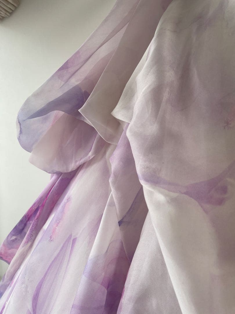 カラードレス　ウェディング　前撮り　披露宴　結婚式　パープル　アトリエアイメ