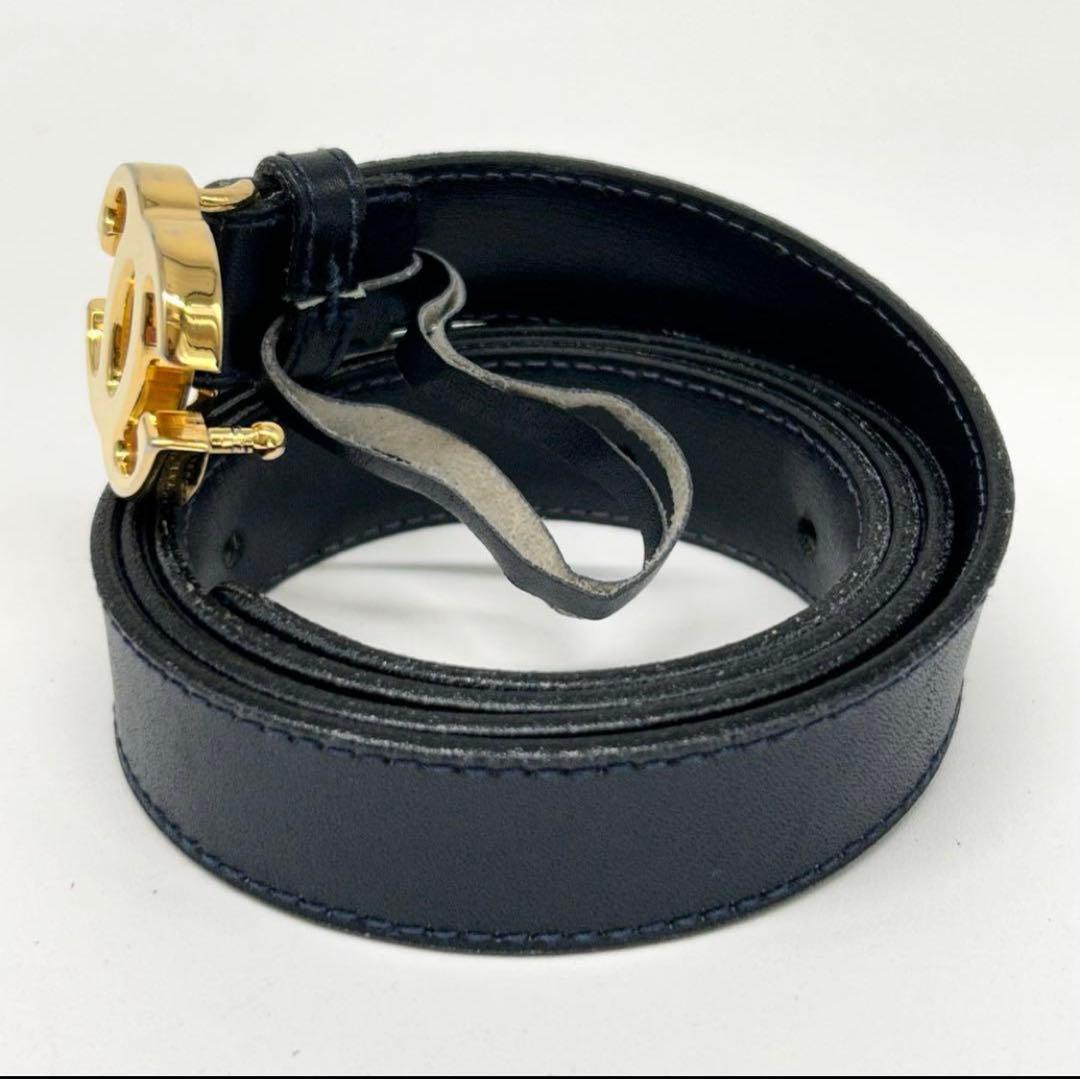 美品GUCCI ベルト　インターロッキング　ゴールドバックル　85