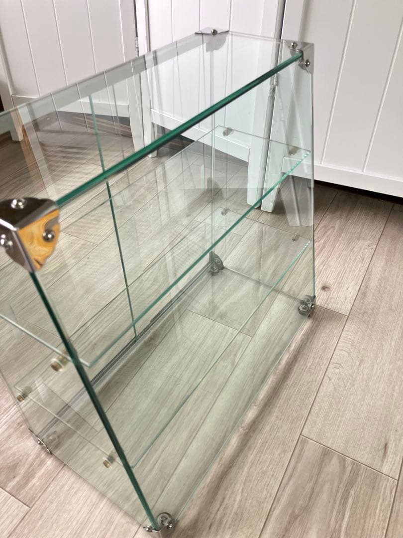 最終値下げ 美品 卓上ガラスケース 昭和レトロ ショーケース 全面ガラス 古道具