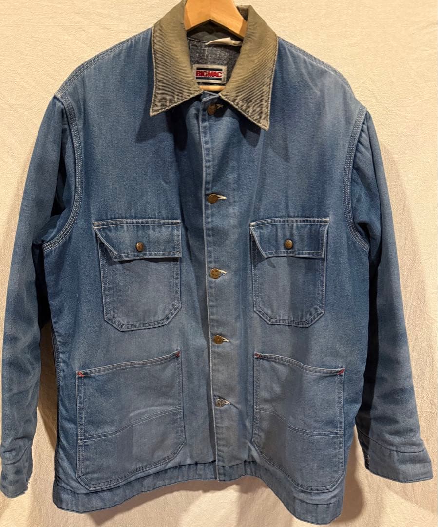 70s BIG MAC カバーオール ブランケット裏地　フェード