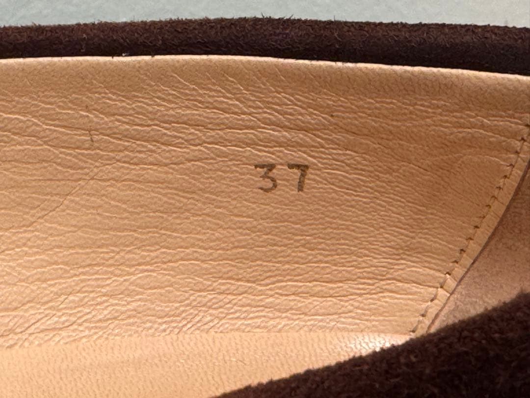 TOD’Sトッズスエードローファー37 ブラウン×キャメルイタリア製 箱・袋なし