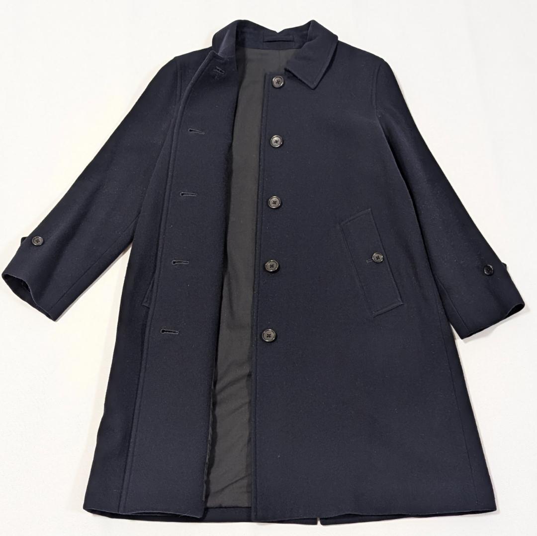 定価8.5万✨️ マーガレットハウエル ウールステンカラーコート ネイビー 1