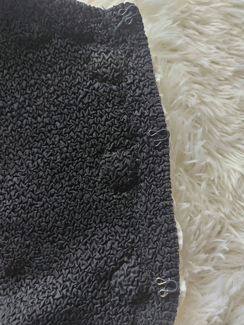 美品✨️ノコオーノ ノーカラージャケット カーディガン　ビジュー フリル