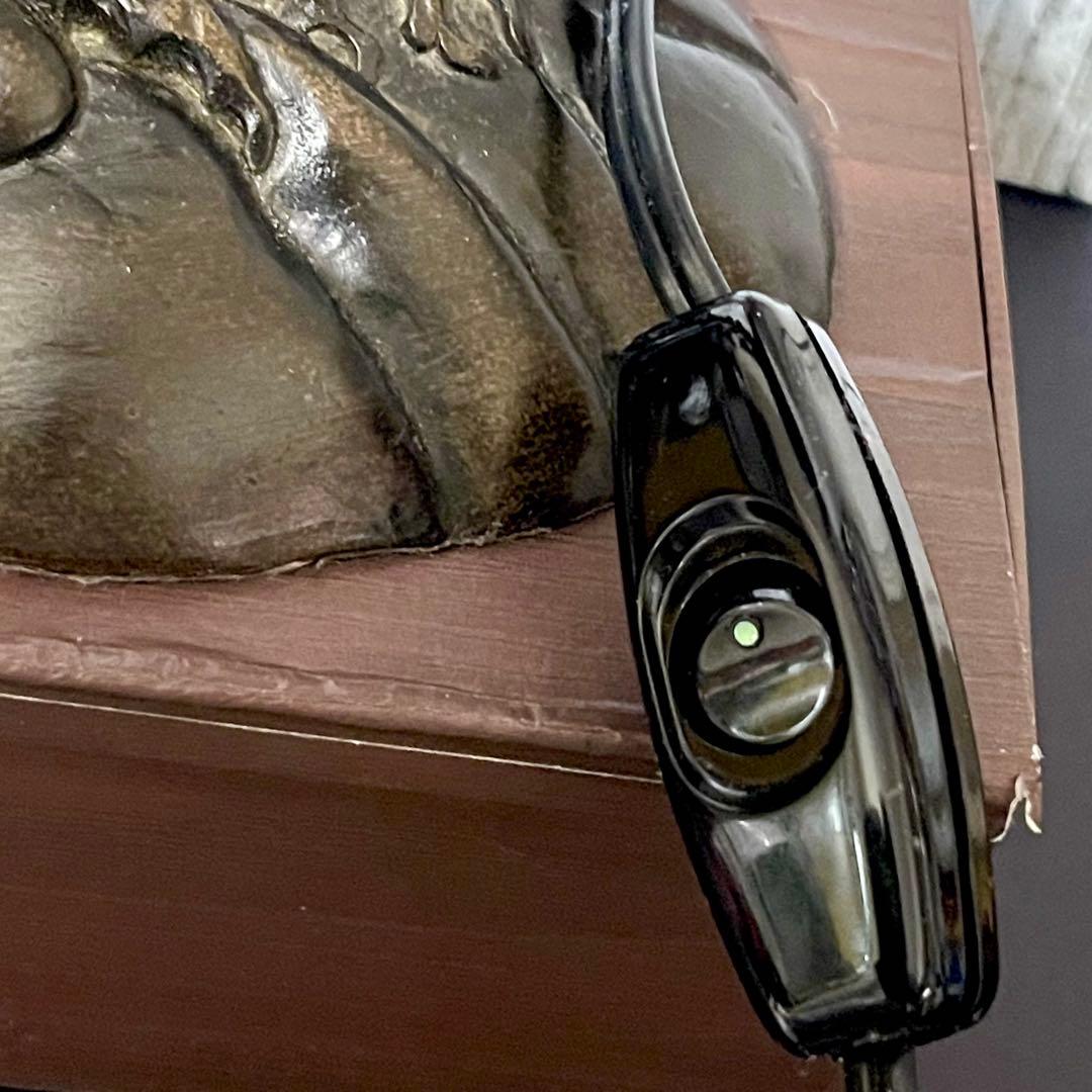 オウムのステンドグラスランプ