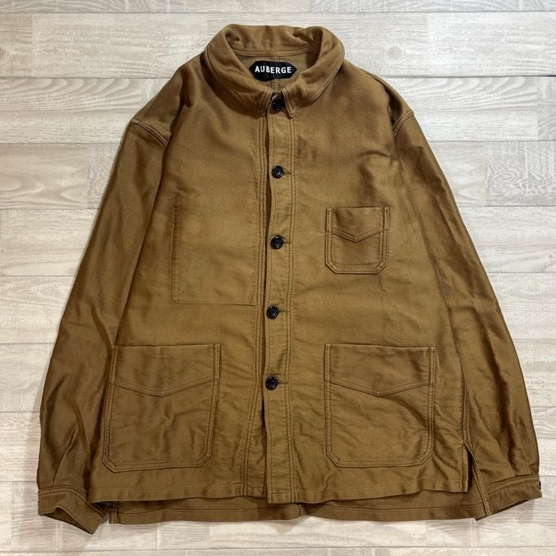 オーベルジュ/シャルボン ディープ/モールスキン/フレンチワークジャケット