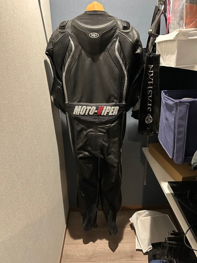 Moto-Viper レザー製バイク皮ツナギ 3L