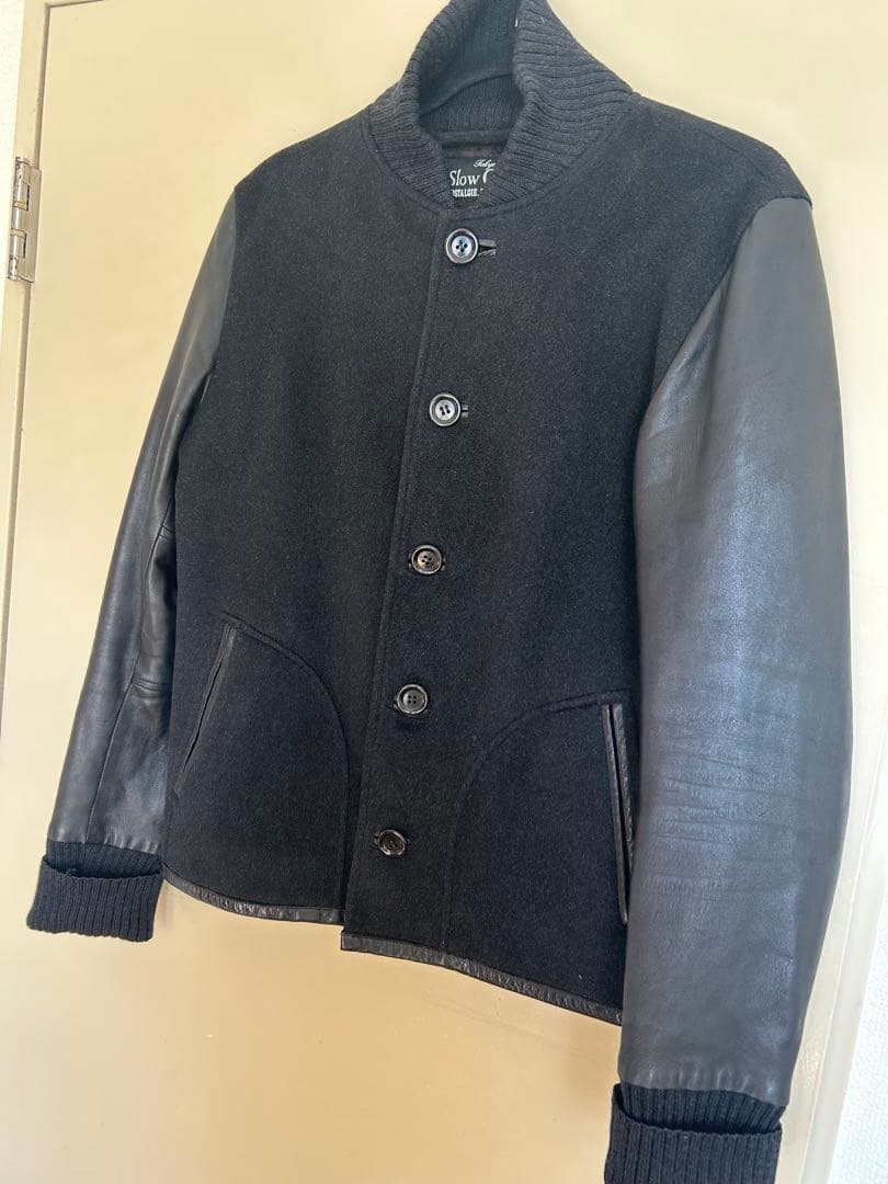 【スロウガン】SLOW&GUNレザースタジャン　サイズ3キムタク