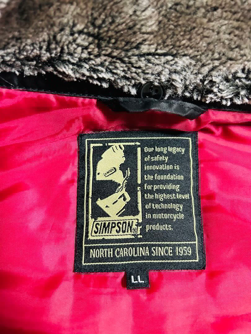 SIMPSON ジャケット メンズLLサイズ　ブラック