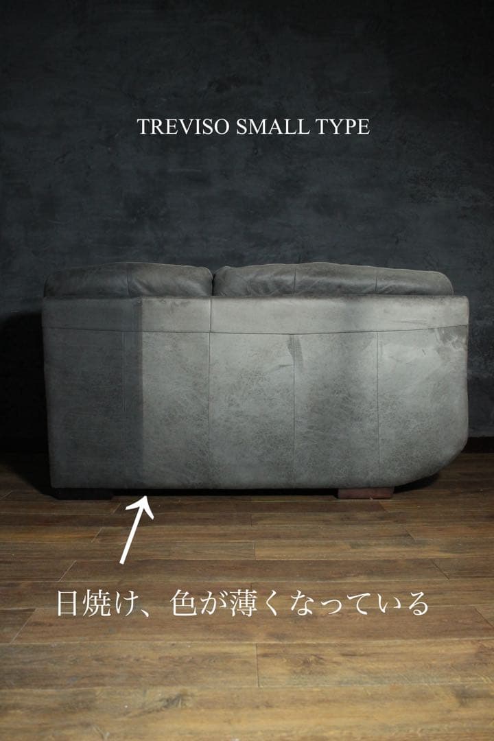 首都圏送無料〜TEREVISO24万トレビソ スモール レザテクス カウチソファ