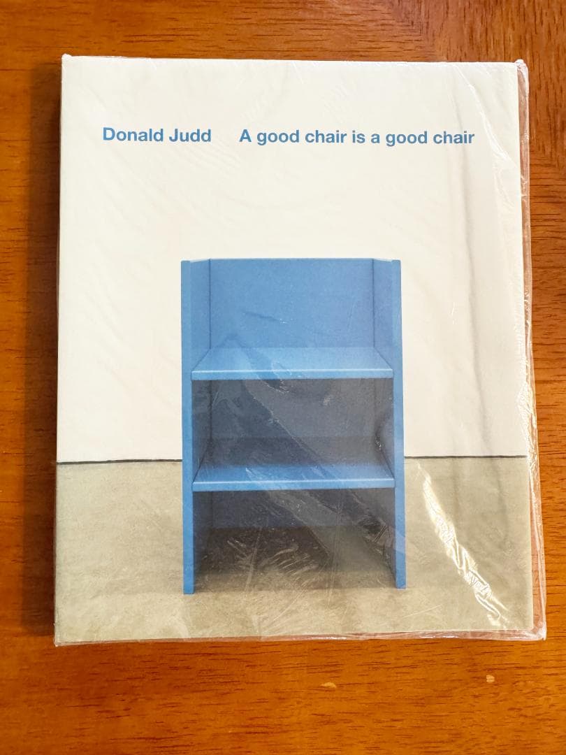 洋書 Donald Judd A good chair is a good chair
