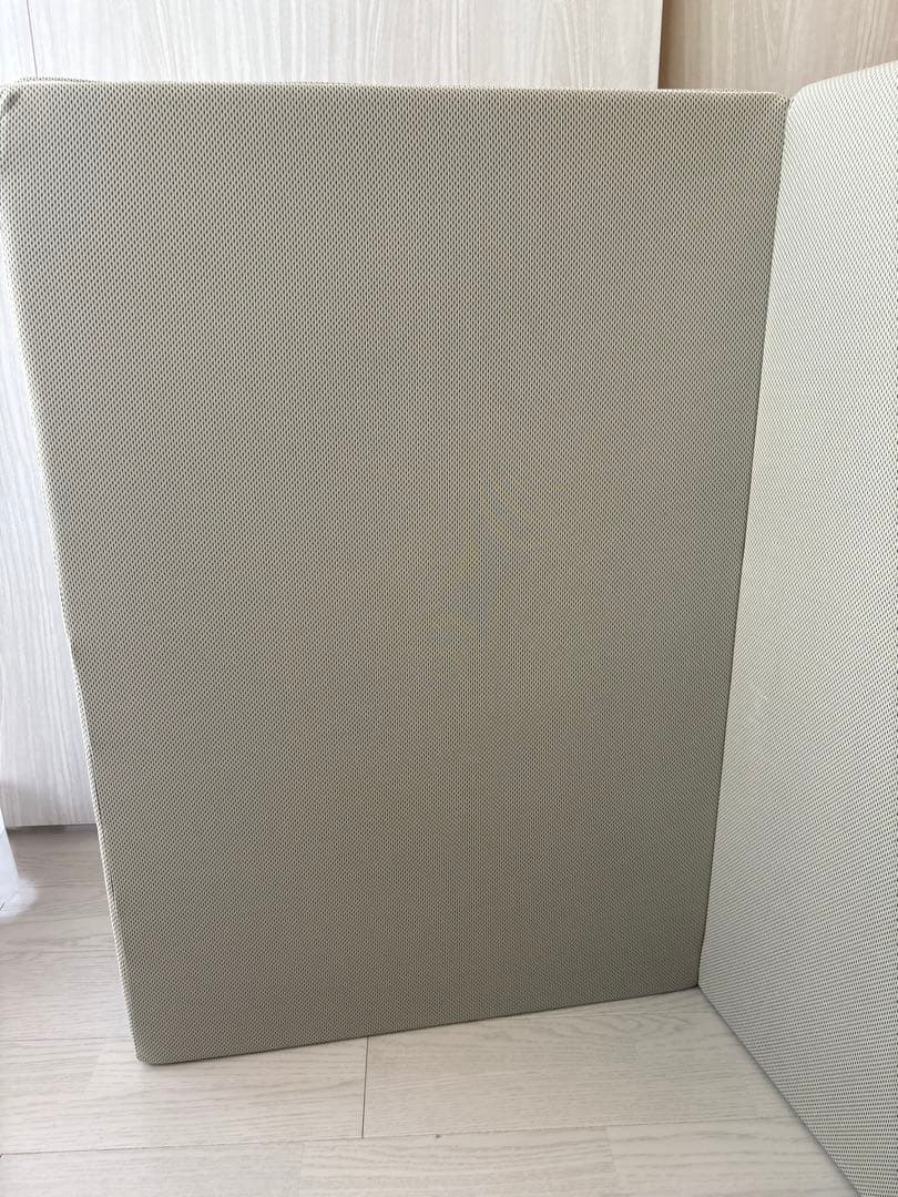 マニフレックス　メッシュウイング　シングル　三つ折り　ミッドグレー