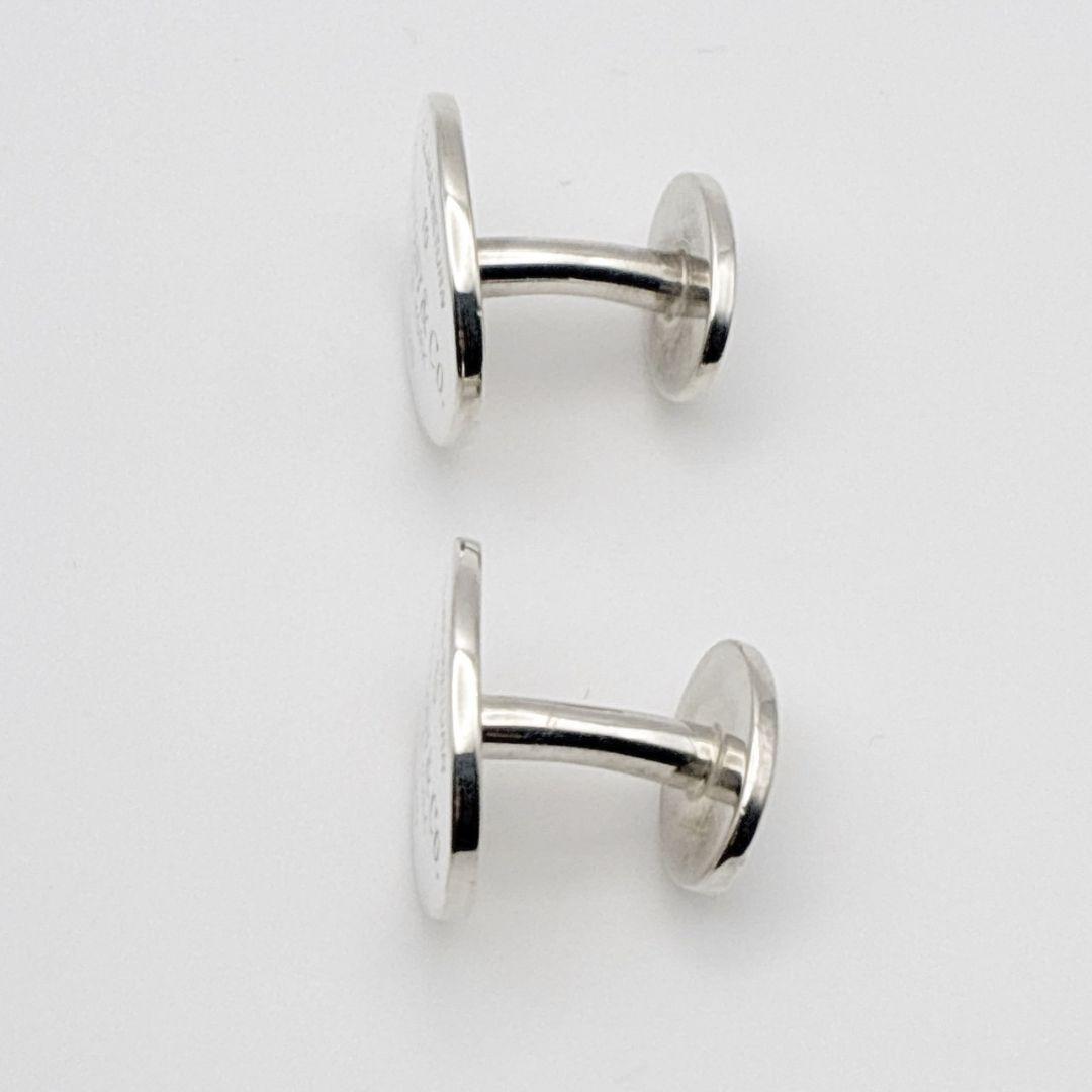 【美品】ティファニー カフス カフリンクス リターントゥ 純正シルバー ロゴ刻印