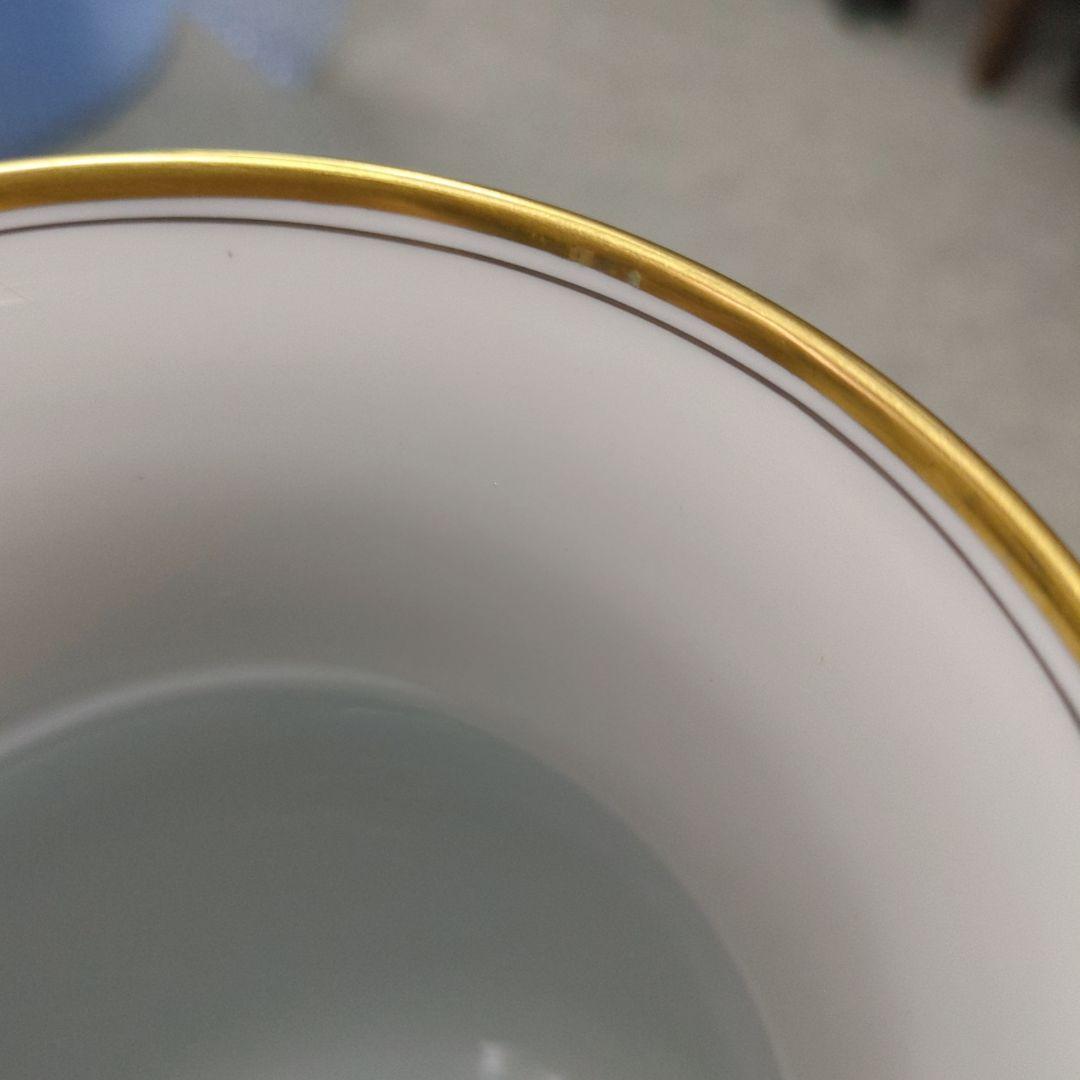 大倉陶園　瑠璃金蝕ぶどう 36cm花生　瑠璃色　花瓶 （定価22万円）