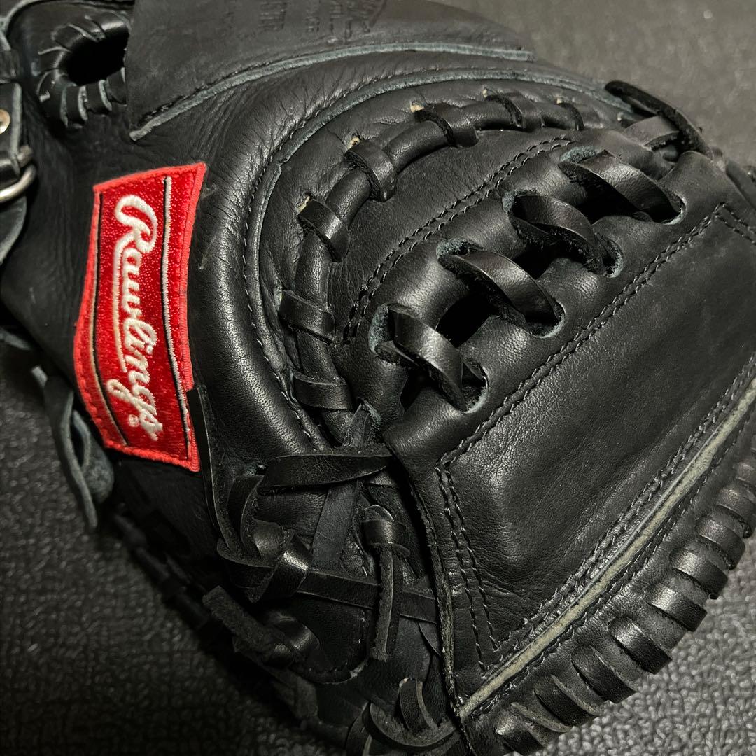 ローリングス 軟式グローブ ブラックレザー 大人用 キャッチャーミット 96