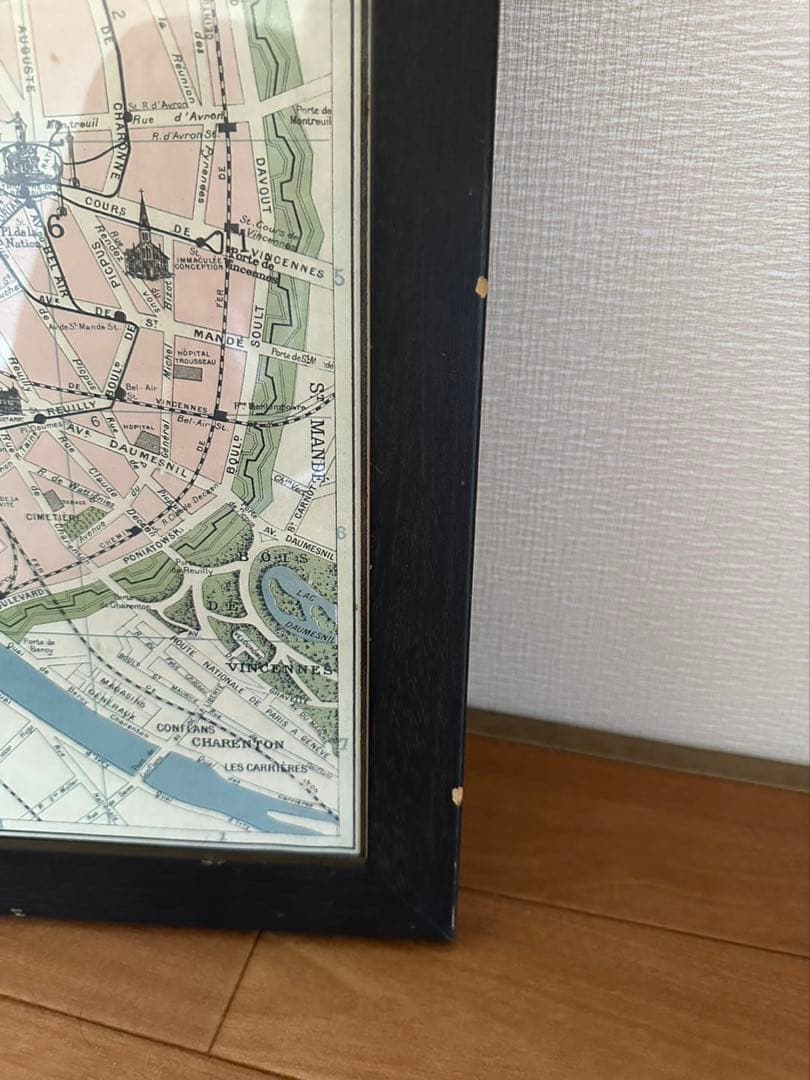 2011パリ市内地図（フレーム付）