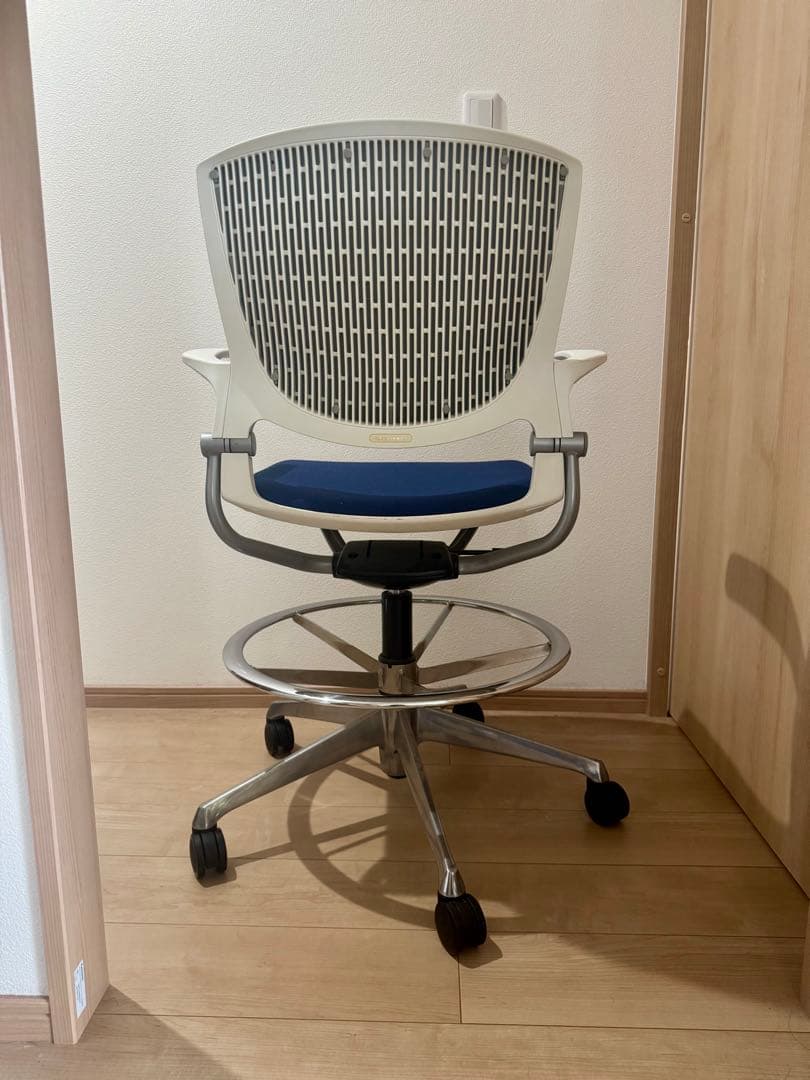OKAMURA オカムラ デスクチェア オフィスチェア OAチェア 青 リモート