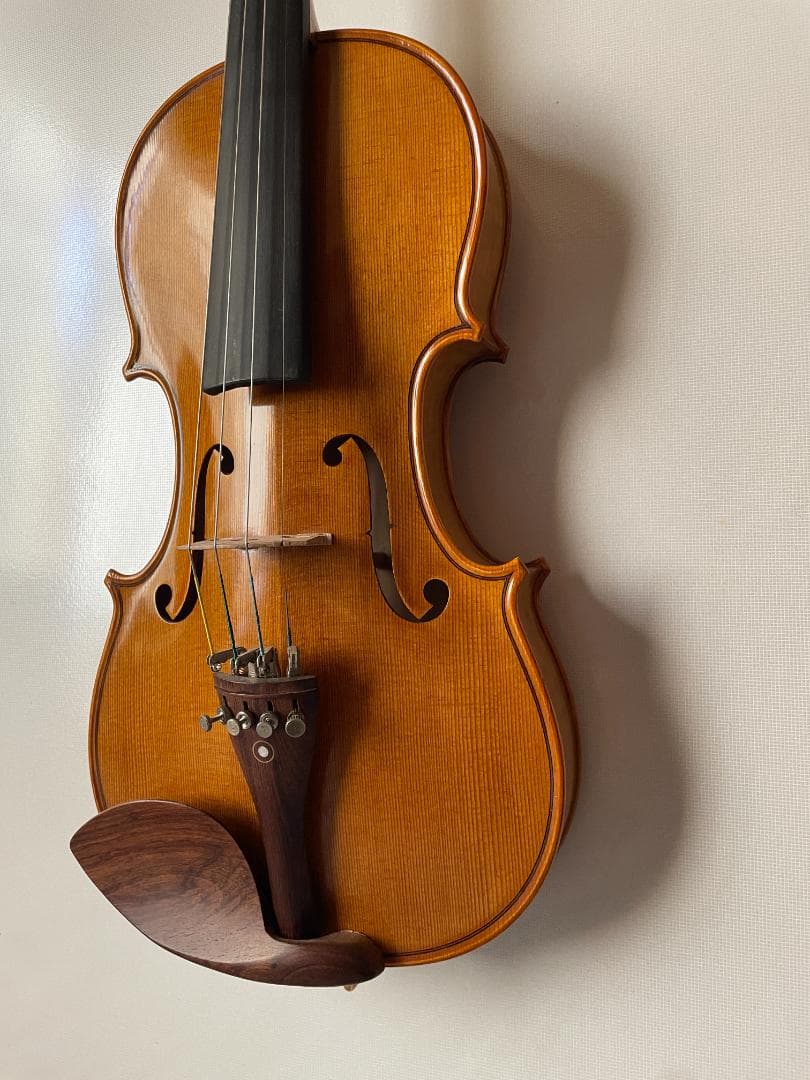 ノーラベル 手工品 バイオリン 美しいワンピースバック ４／４サイズ