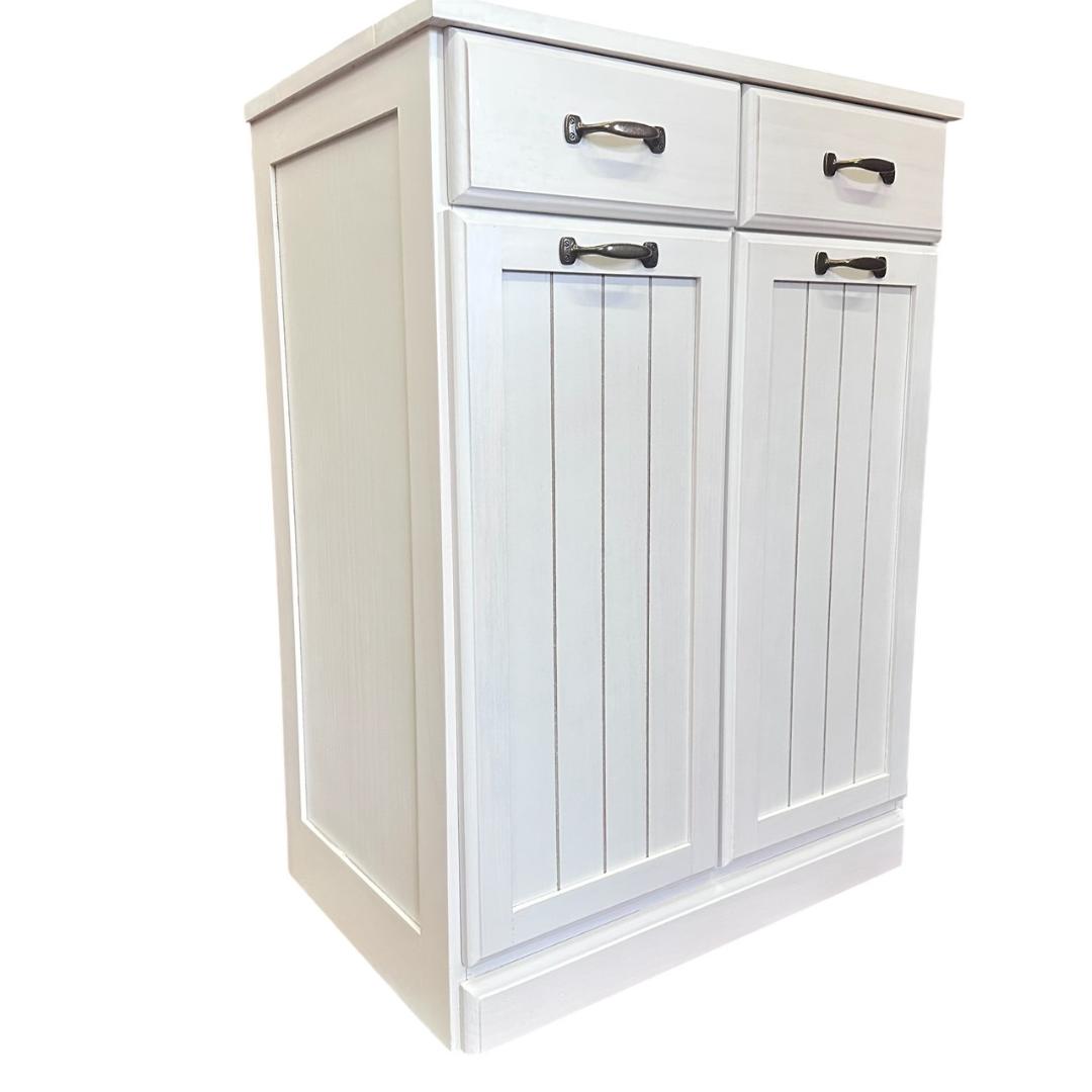 【新品・未使用】　天板タイル　ダストボックス　ゴミ箱 ホワイト