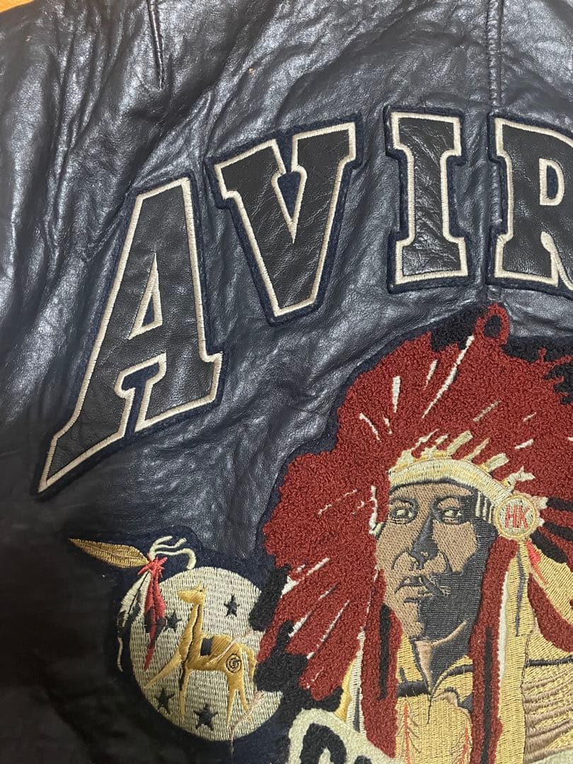 AVIREX レザースタジャン　インディアン