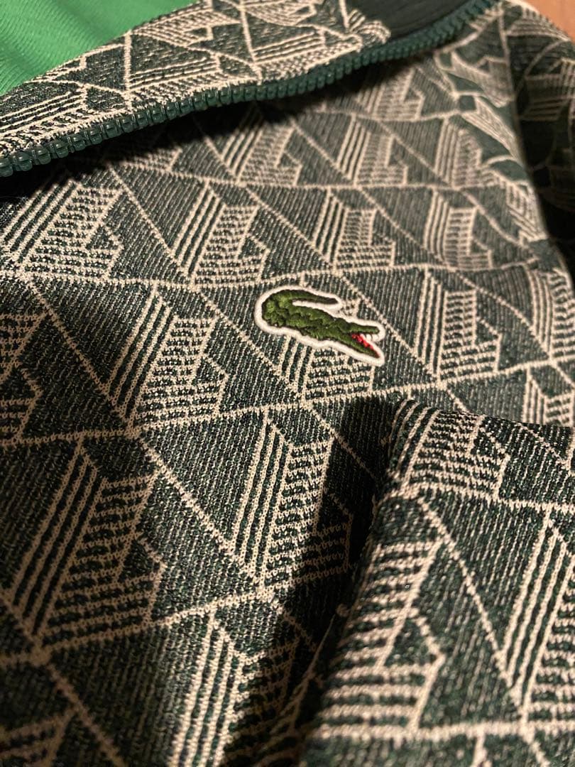 【状態良好】LACOSTE ジップアップジャージ US L