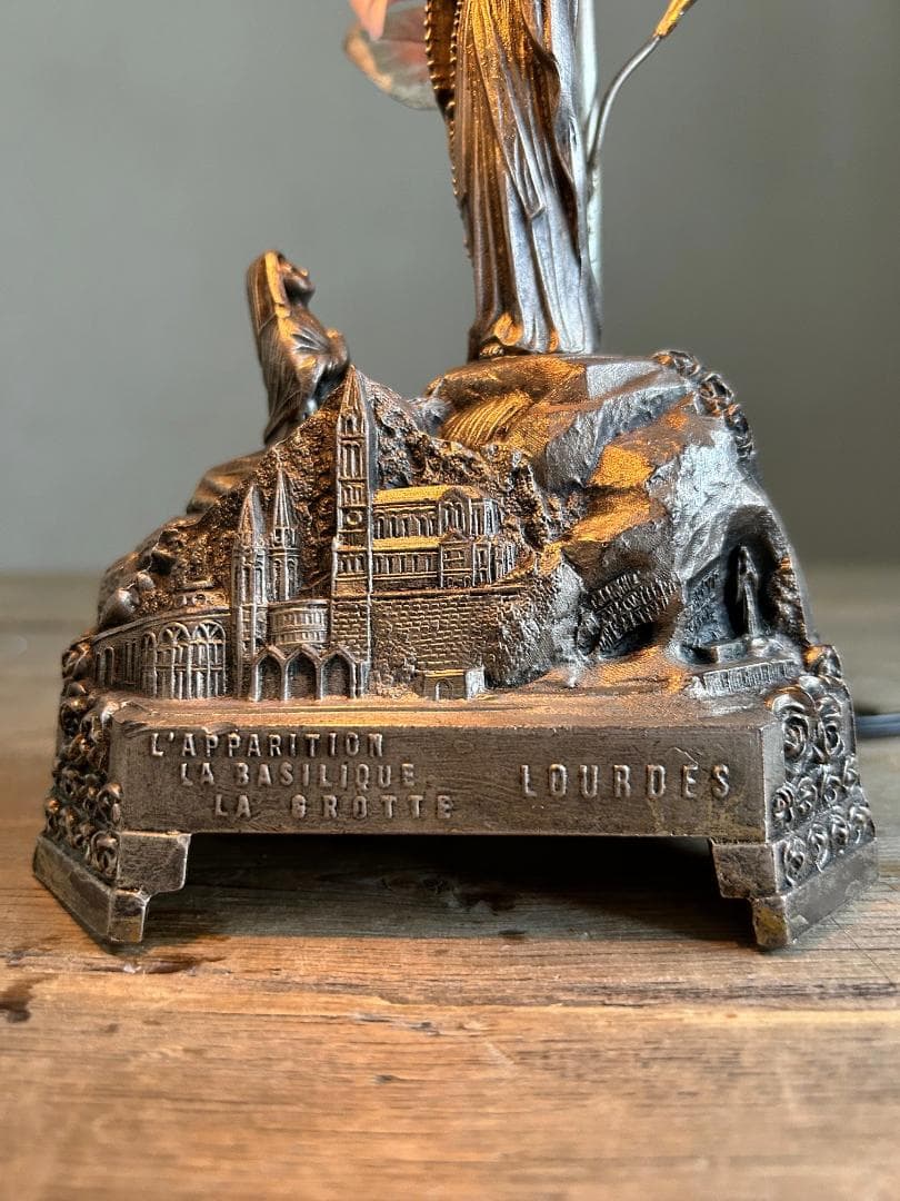 フランス　ルルドの泉　マリア　ランプ　オルゴール