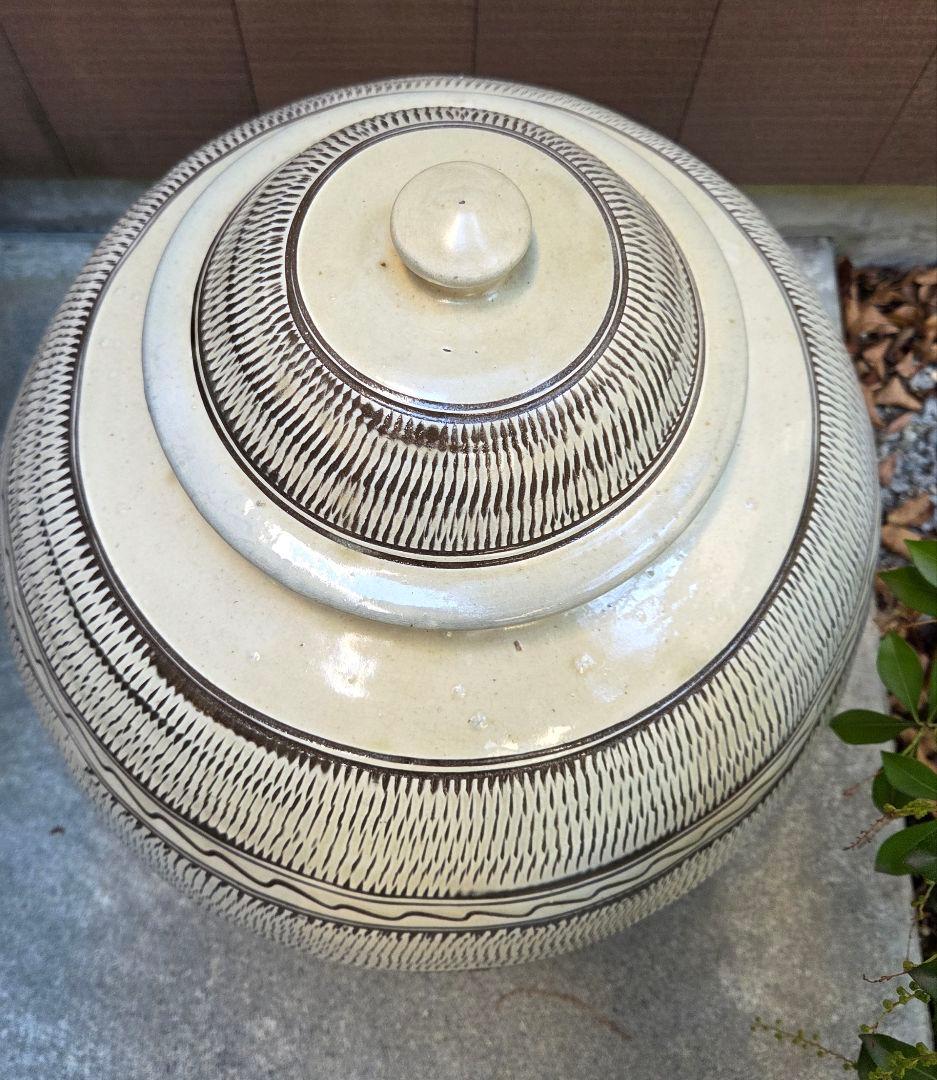 小鹿田焼 坂本茂木作 高さ55cm 大壺 民藝