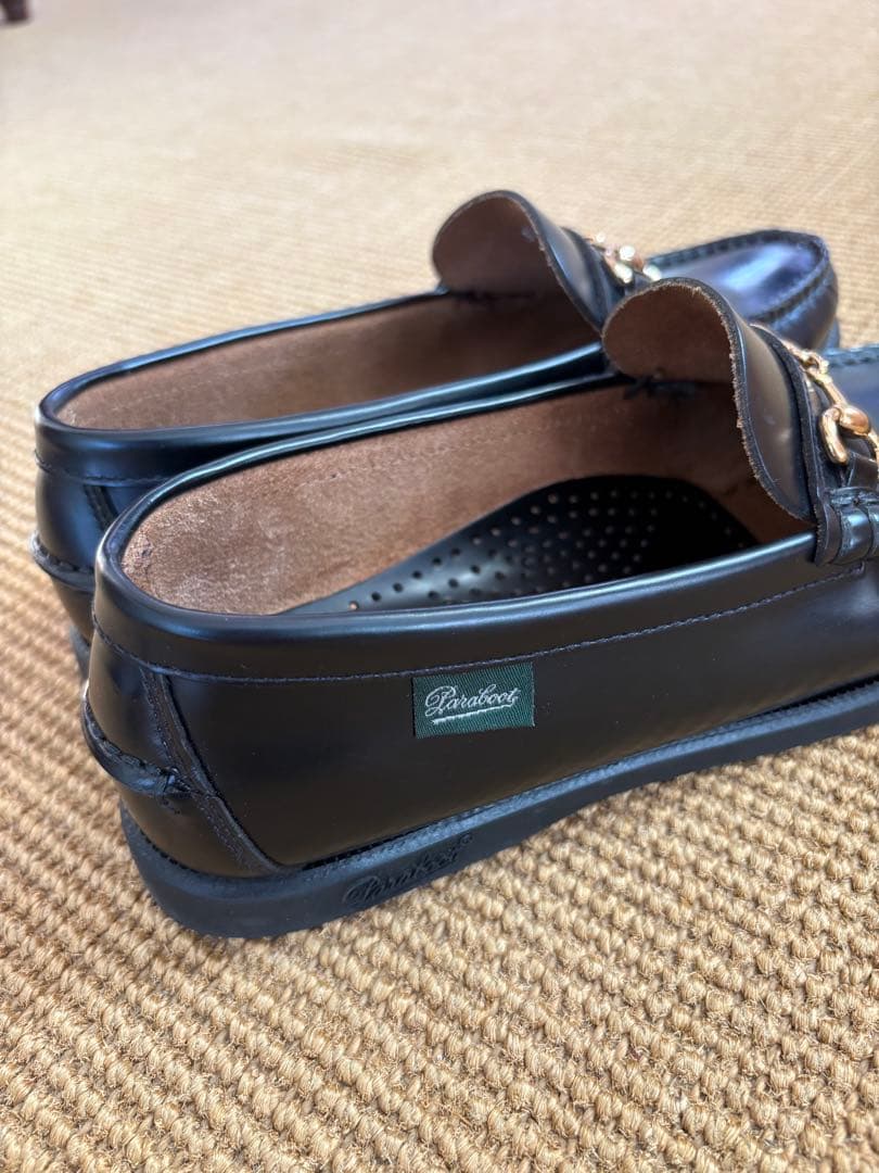 Paraboot ブラックレザー ローファー