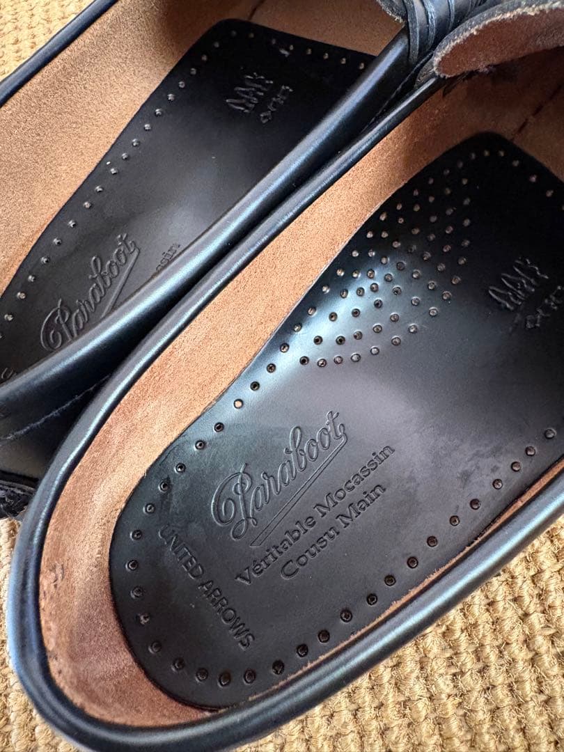 Paraboot ブラックレザー ローファー