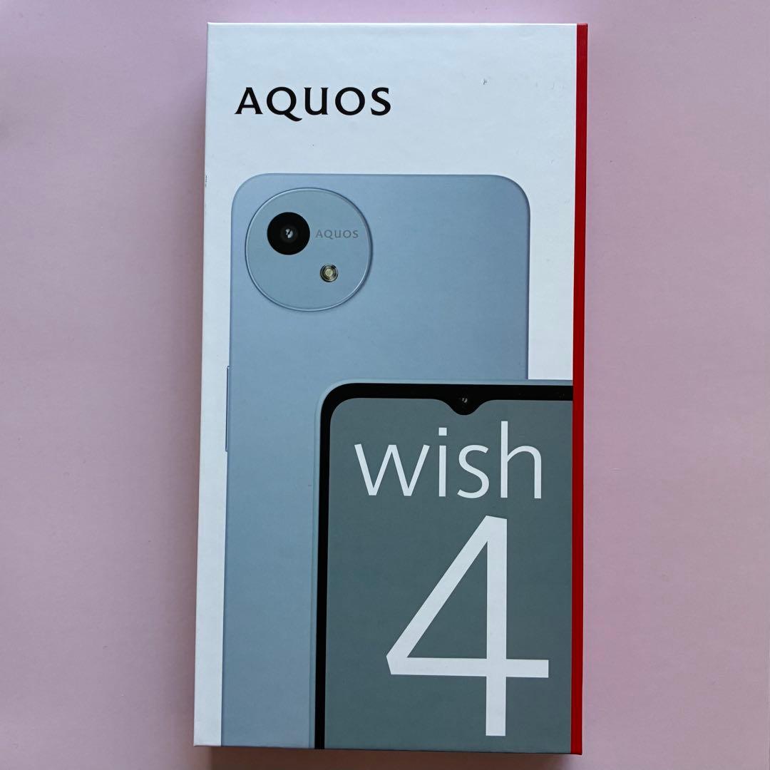 【新品未使用】AQUOS wish4 ブルー SIMフリー SoftBank購入