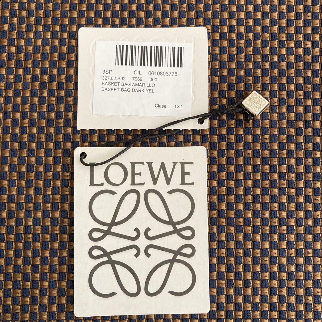 ロエベ　バスケットバッグM ダークイエロー