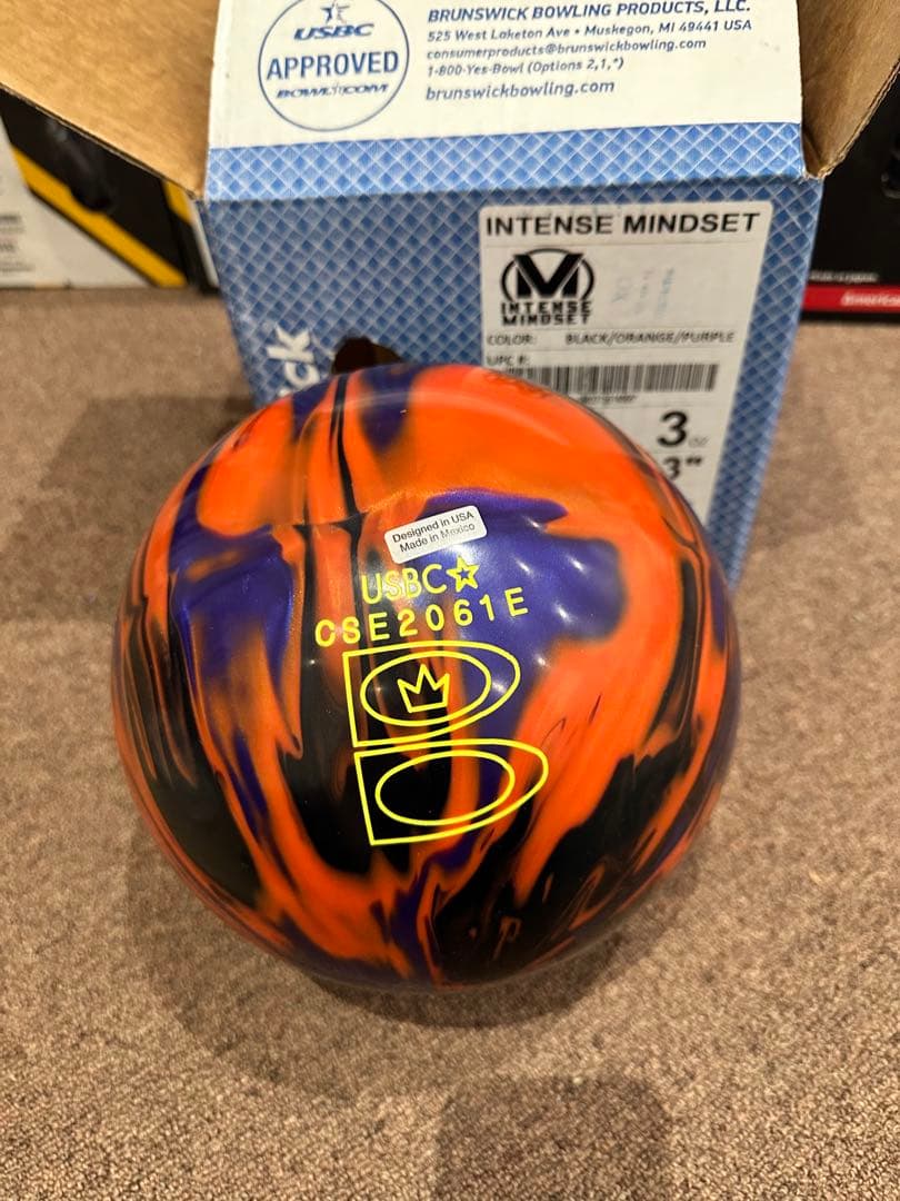 【新品】インテンスマインドセット　ブランズウィック　ボウリング15ポンド　ボール