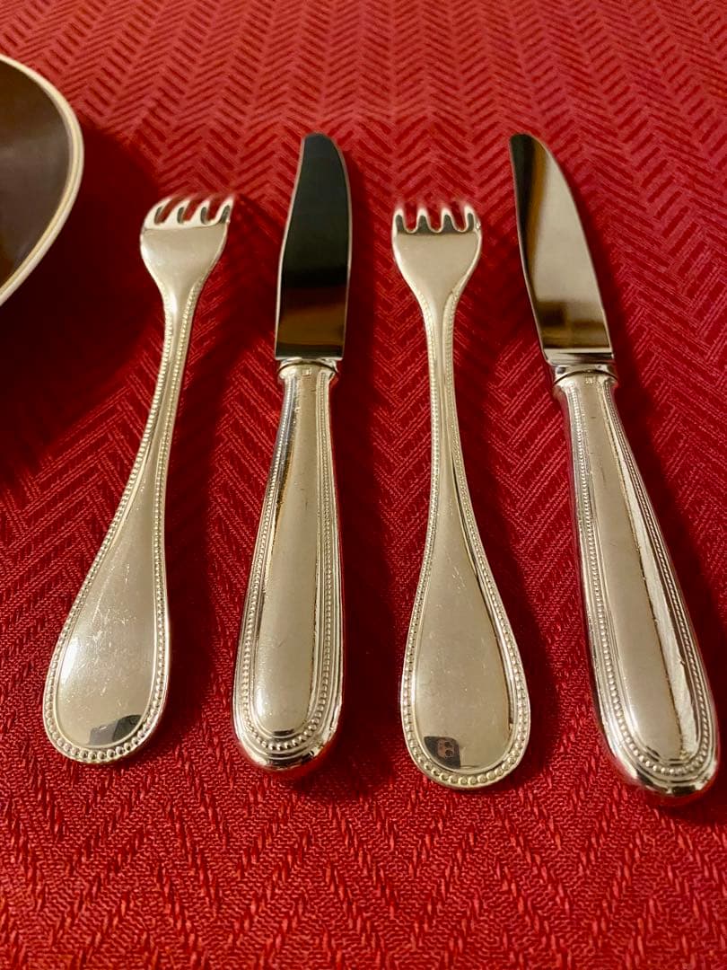 【専用商品☆定番人気のパール☆】クリストフル パール カトラリーセット